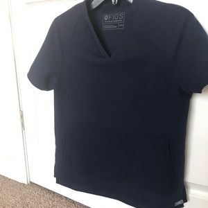 Wearfigs Scrubs. Figs Top Navy